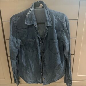 Forever 21 denim shirt size large, used see photos, no stains or tears